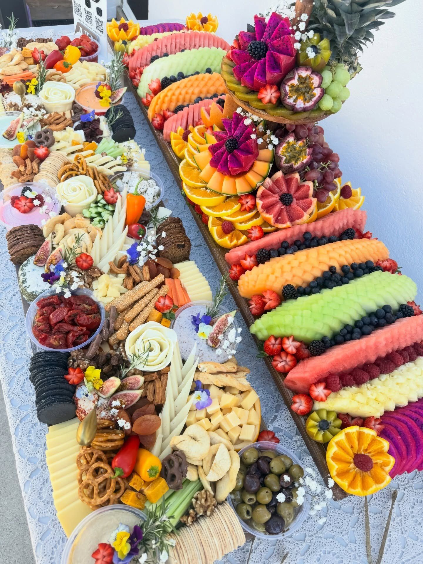 A 1.2m Grazing Package with fruit and cheese boards in Port Elliot
